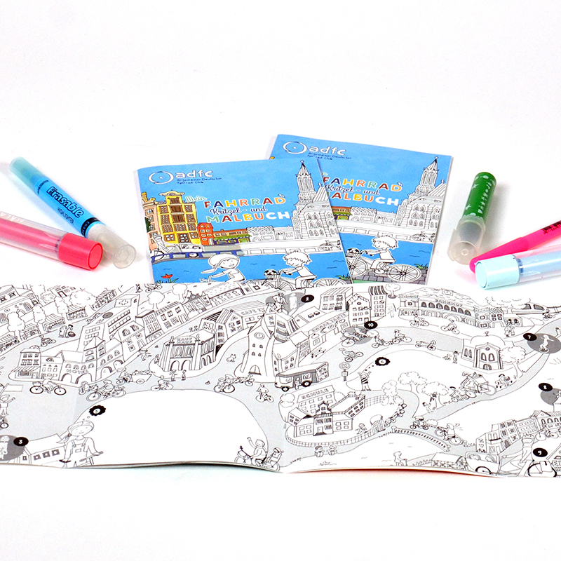 MAL- UND KRITZELBUCH für kleine Fahrradfans